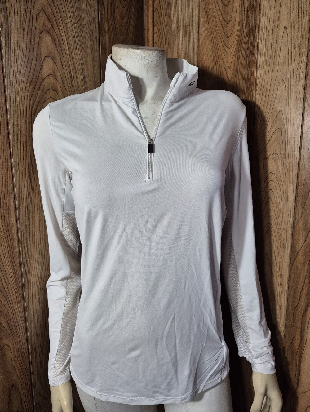 Kjus Womens Sunshine Sport White Half Pullover Sz M
